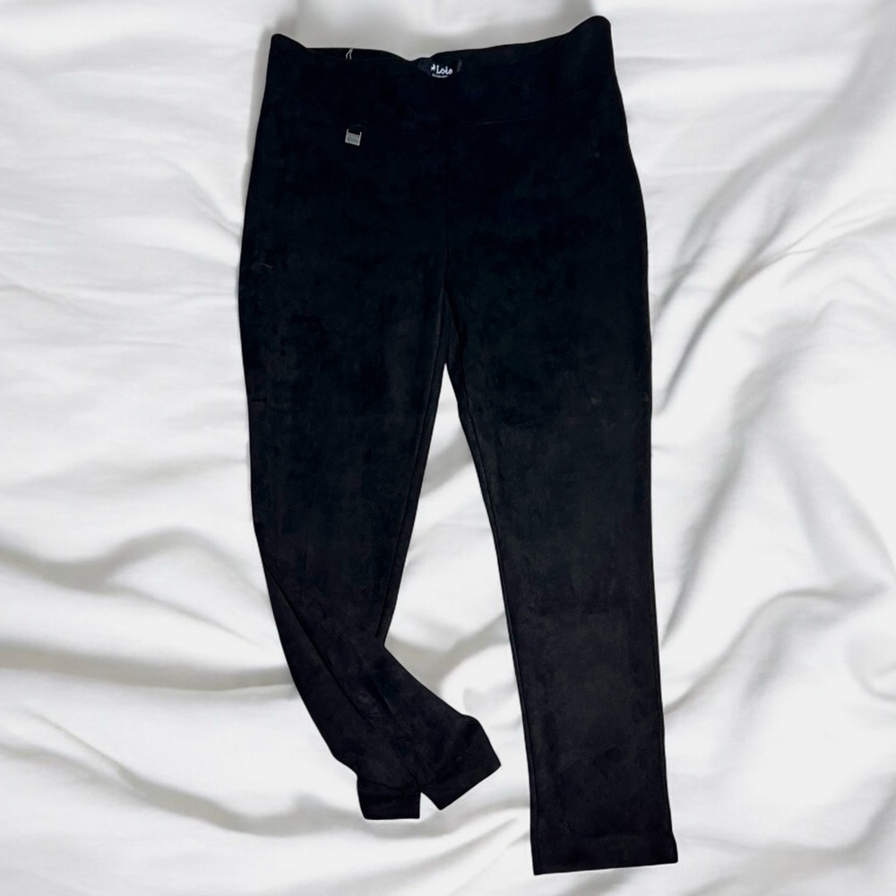 Lois faux suede slip on pants